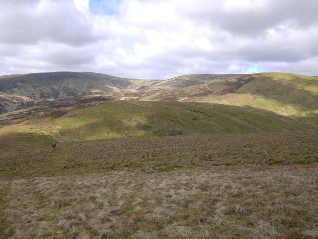 Walking down to Shielhope Head